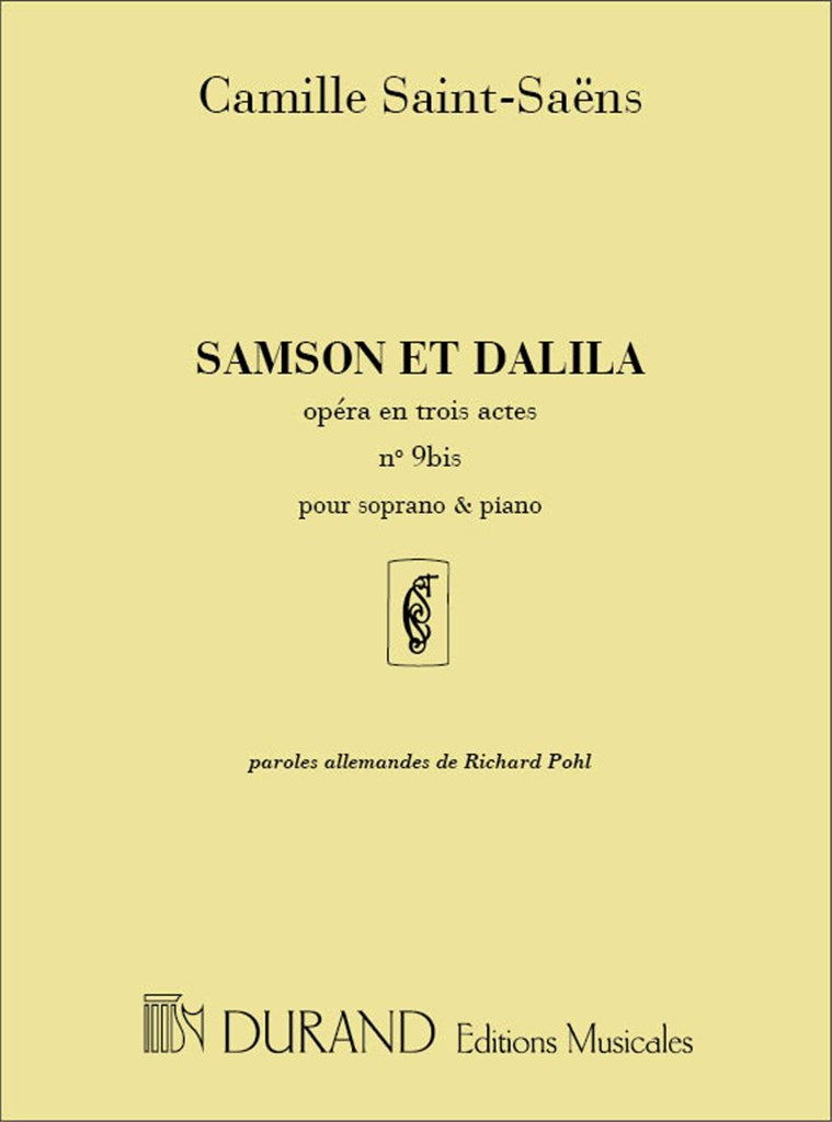 Samson Et Dalila N9B Fr-All Soprano-Pno